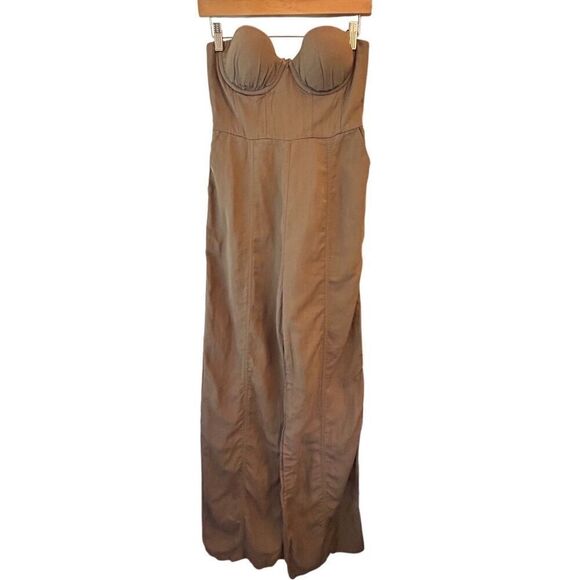 Lovers + Friends STEPH JUMPSUIT sz S Date night, neutral, bustier, resort, Revol - Picture 4 of 10
